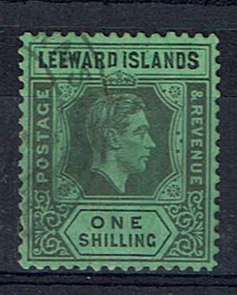 Image of Leeward Islands SG 110a FU British Commonwealth Stamp